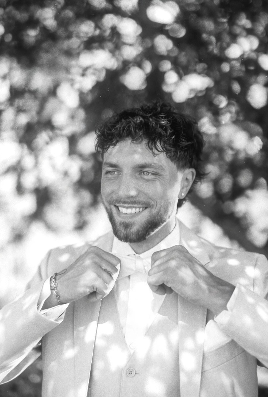 Black and white portrait of Brendan, founder of BK Build Co.